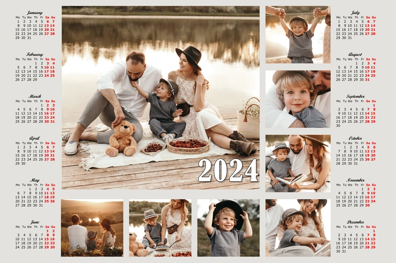 Personalized Calendars with Family Photos